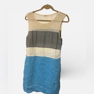 Colorblock Mesh Dress